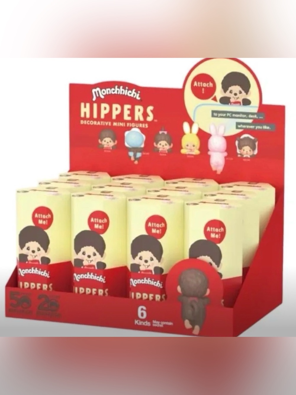 Sonny Angel x Monchhichi Hippers Sealed Case (12 Blind Boxes) ❤️❤️ NWT